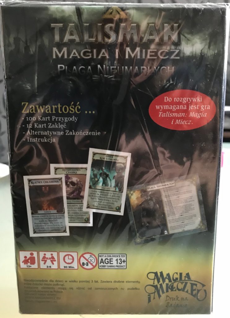 Talisman Plaga Nieumarluch pudelko